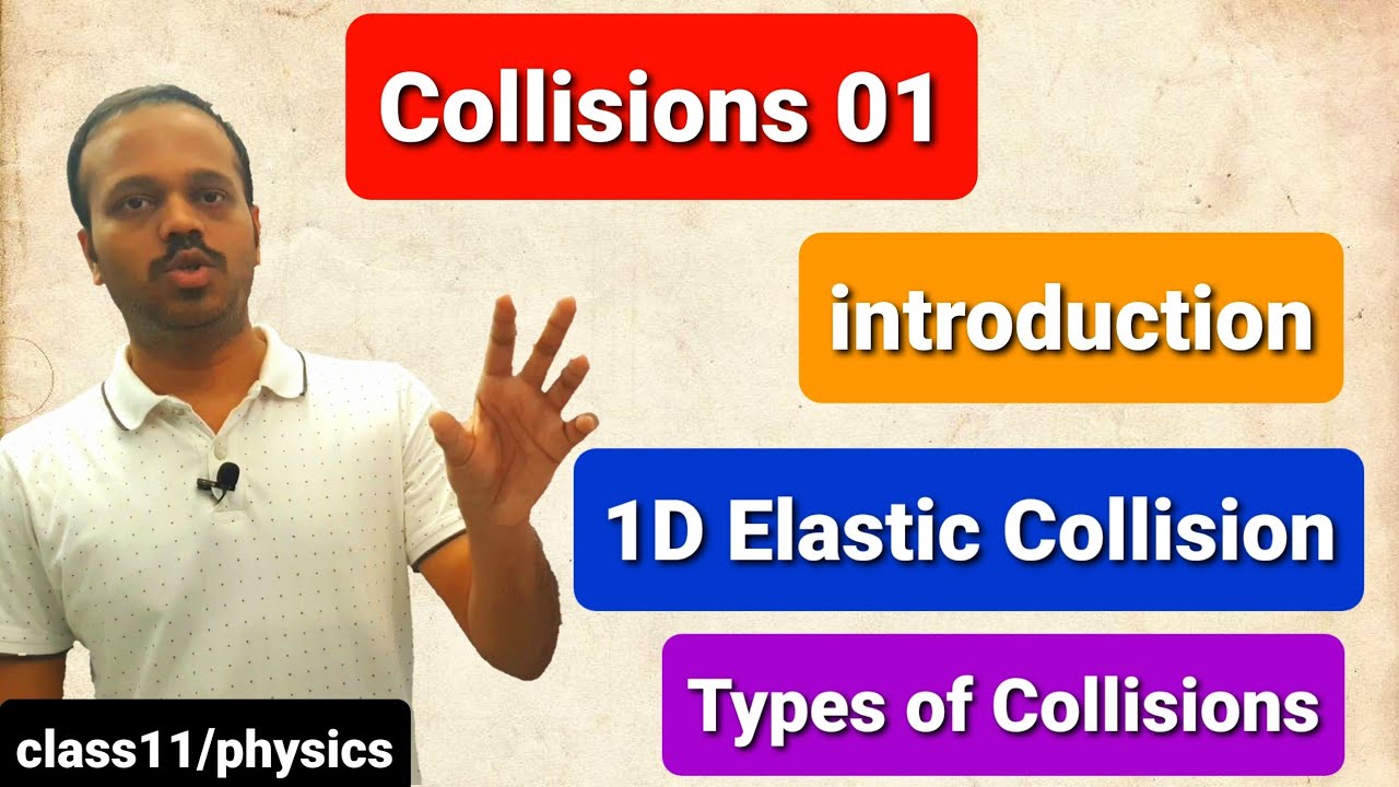 Collisions 01: Introduction, Elastic Collisions in 1D, types of Collisions Class 11 WPE in telugu
