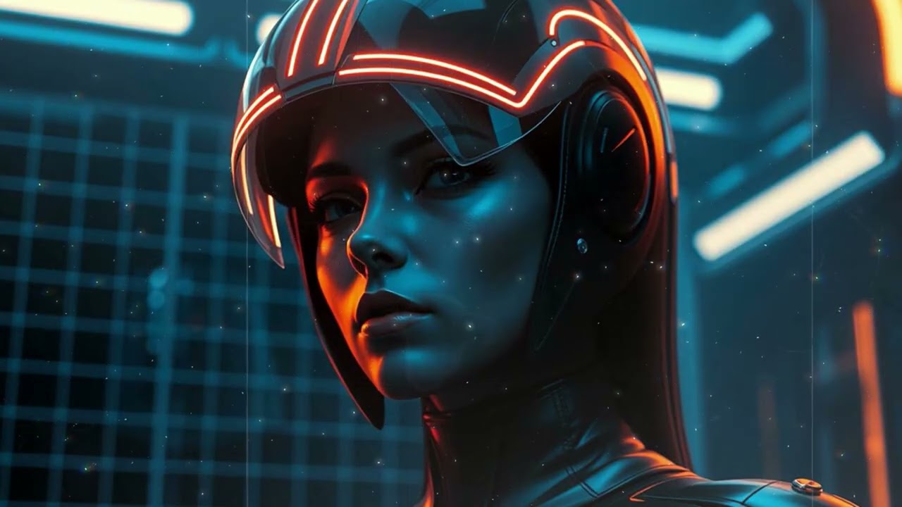 Rooftop with neon billboards // synthwave for gaming ⚡