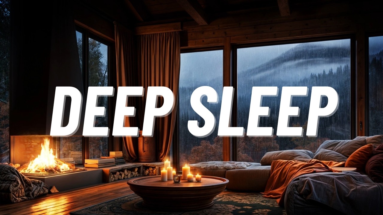 Cozy Fireplace & Rain Sounds 2026 🌙 | Sleep Deep All Night