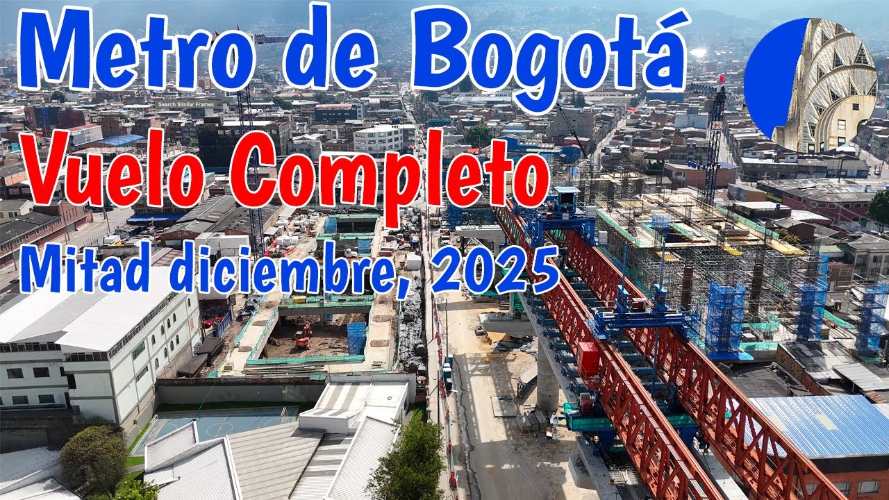 Metro de Bogotá vuelo completo mitad Diciembre 2025
