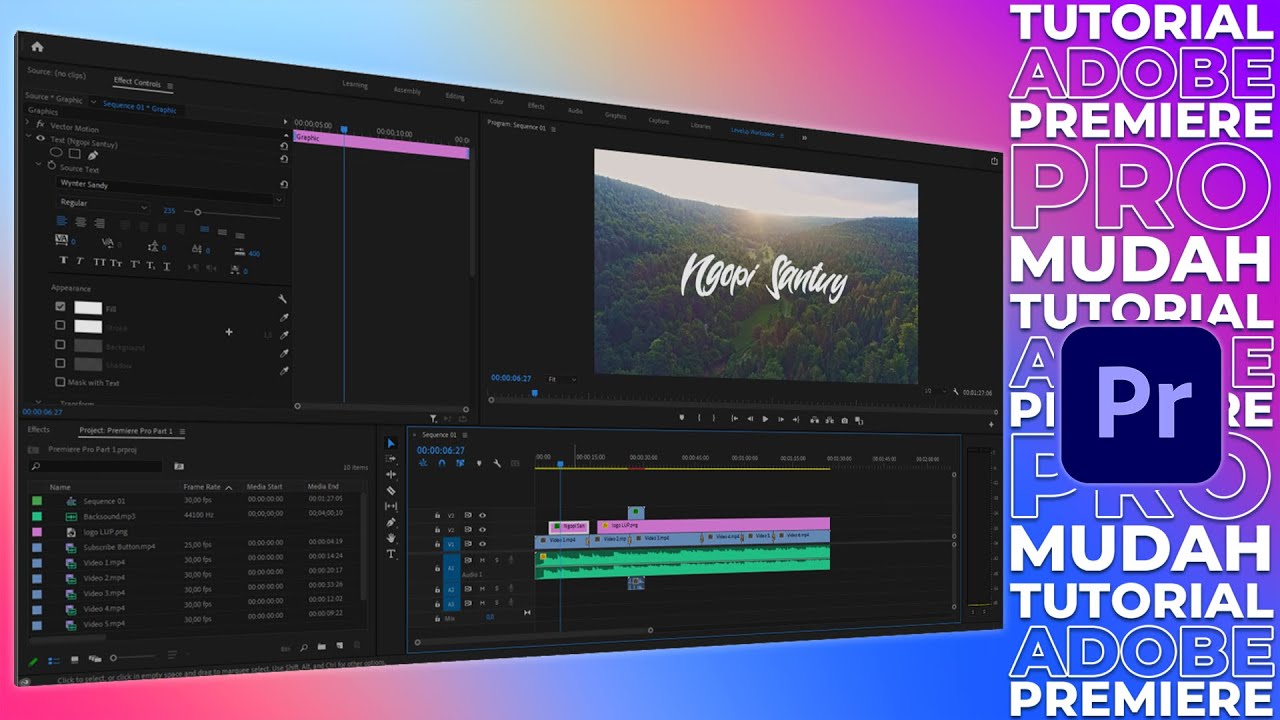 Tutorial Adobe Premiere Pro Untuk Pemula 2021 - GAMPANG!