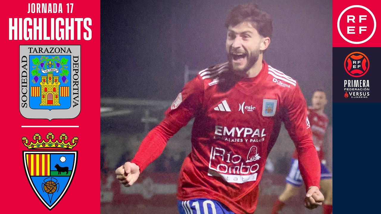Resumen #PrimeraFederación | SD Tarazona 3-2 CD Teruel | Jornada 17 | Temporada 2025/2026