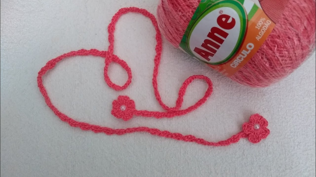 Cinto de crochê  para vestido de criança com flores - passo a passo