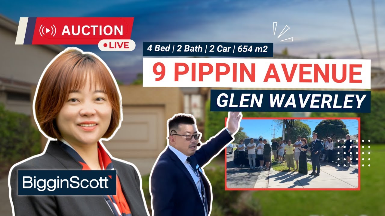 Live Auction @ 9 Pippin Avenue, Glen Waverley