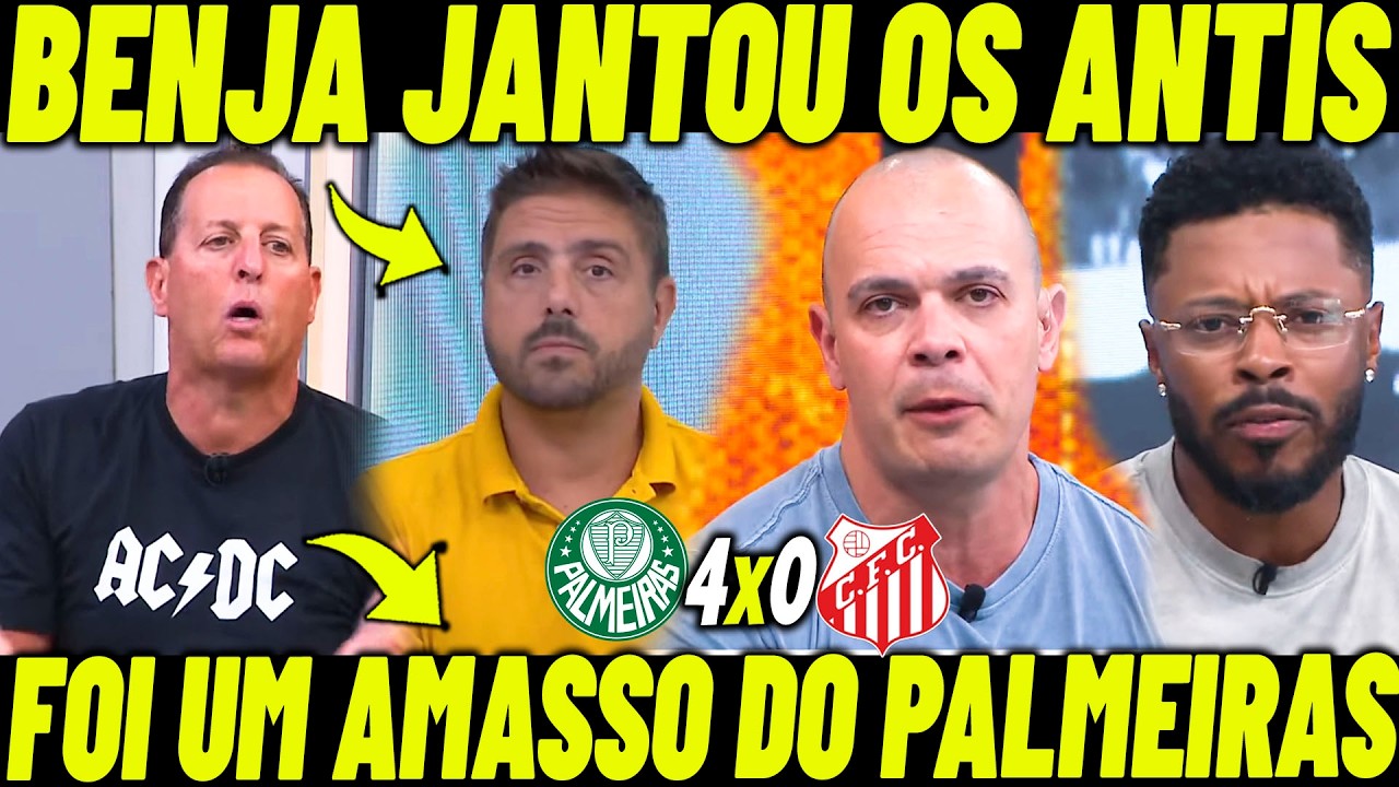 FOI UM AMASSO DO PALMEIRAS! BENJA JANTOU NICOLA NO DEBATE SOBRE O PALMEIRAS!