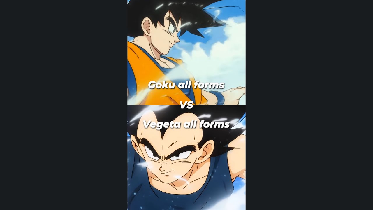 Goku vs Vegeta (all forms)