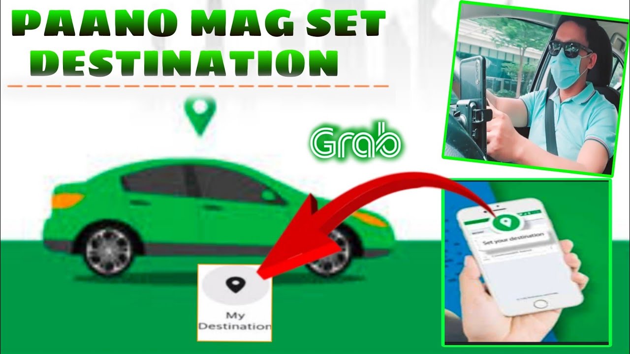 How to set your destination, using Grab car driver's app (@Bro Owking) ♻️