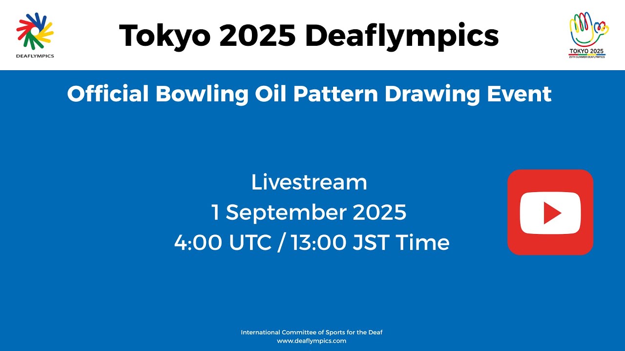 Tokyo 2025 Deaflympics - BOWLING: Oil Pattern Drawing