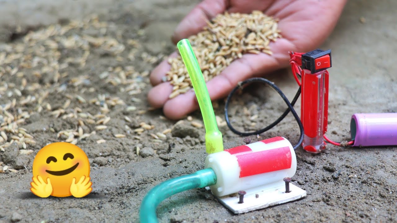 MINI Diesel Engine Water Supply In A Farmer Field !  Water Pump Project ! Science Project