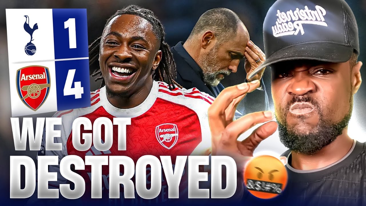 WE GOT DESTROYED AGAIN 😡🤬 Tottenham 4-1 Arsenal EXPRESSIONS REACTS 