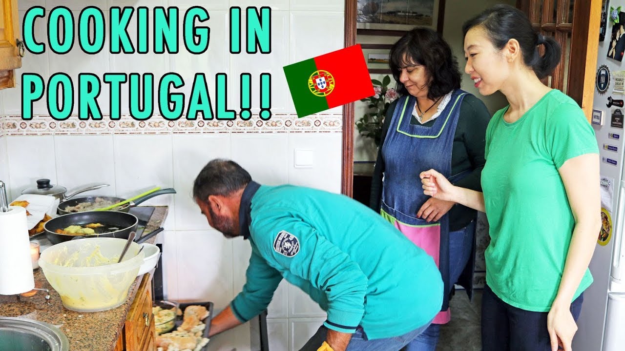 COOKING A TRADITIONAL MEAL IN PORTUGAL!! (w/ TRAVELING SPOON)