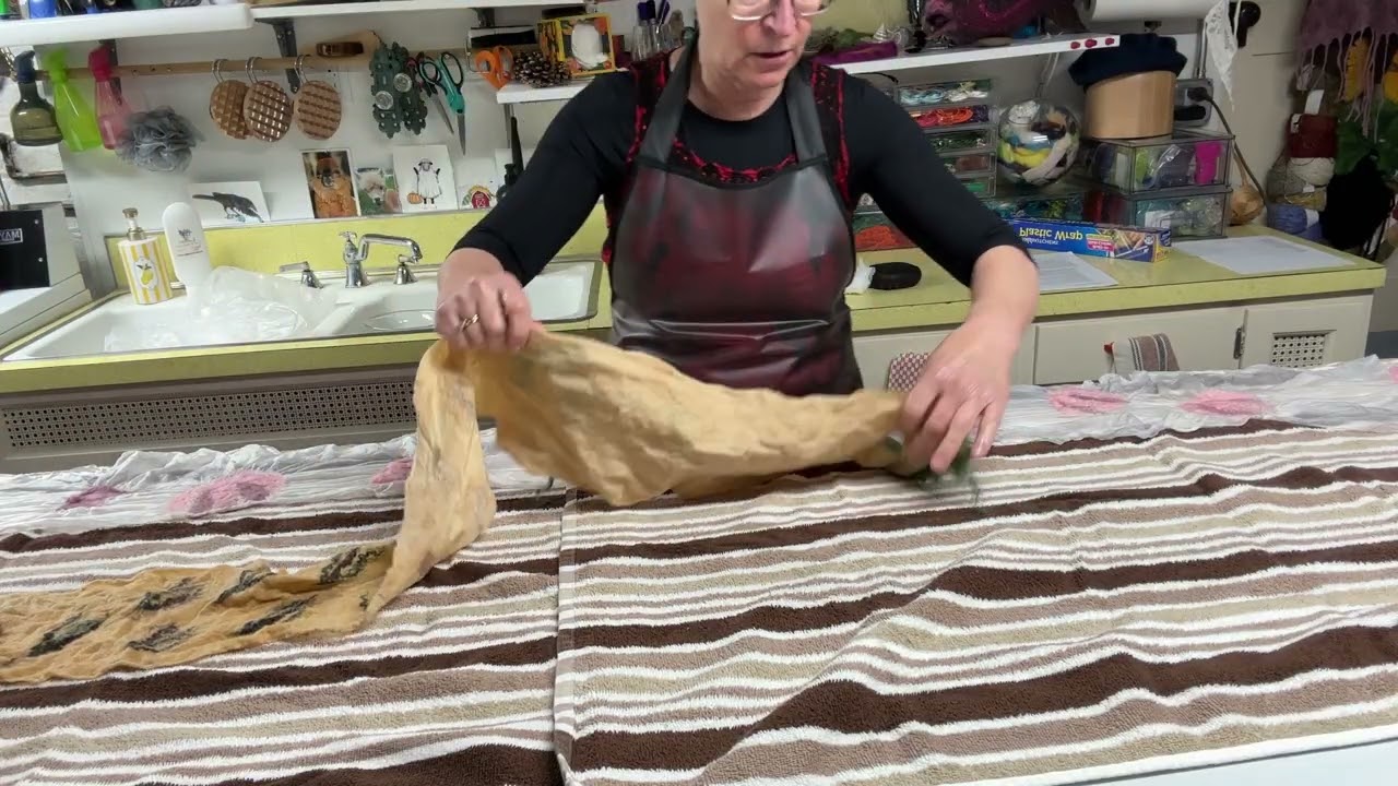 How to finish off nuno felted scarf