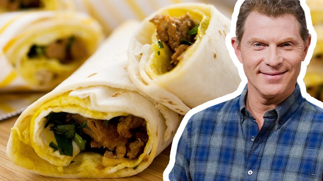 Bobby Flay Makes a Rolled Omelet Burrito | Brunch @ Bobby’s | Food Network