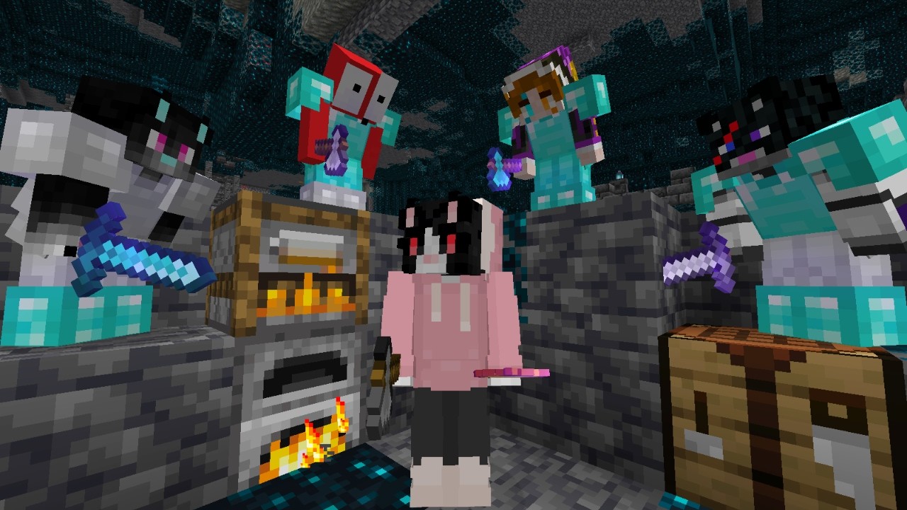 Minecraft Speedrunner VS 4 Hunters REMATCH