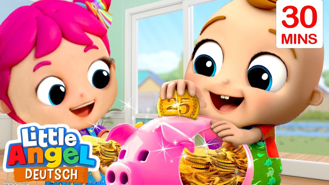 Mein kleines Sparschwein | Klein Joni lernt sparen | Little Angel Deutsch &ndash; Kinderlieder