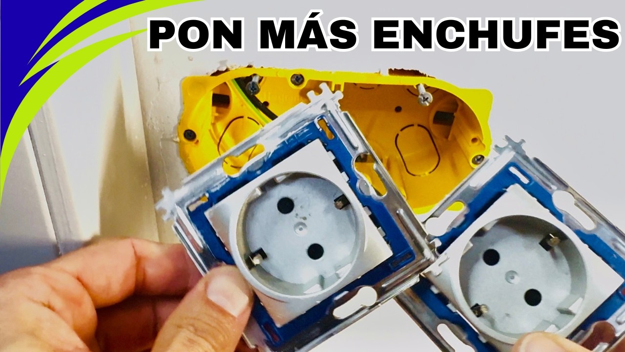 C&oacute;mo poner M&Aacute;S ENCHUFES en casa | Convierte un enchufe simple en doble o triple f&aacute;cilmente