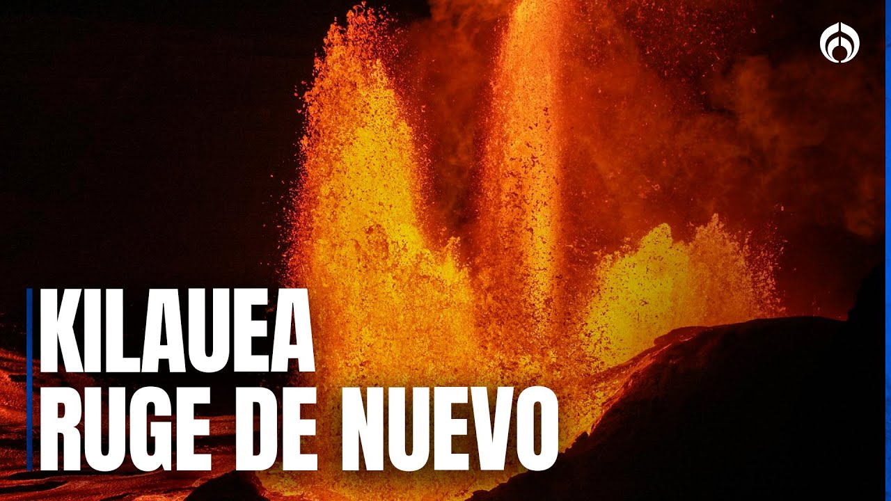 El volcán Kilauea sorprendió con una fuente de lava de casi 300 metros de altura