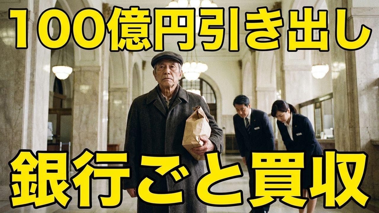 駐車券で笑われた老人の正体…100億円を引き出し銀行ごと買い取った結末