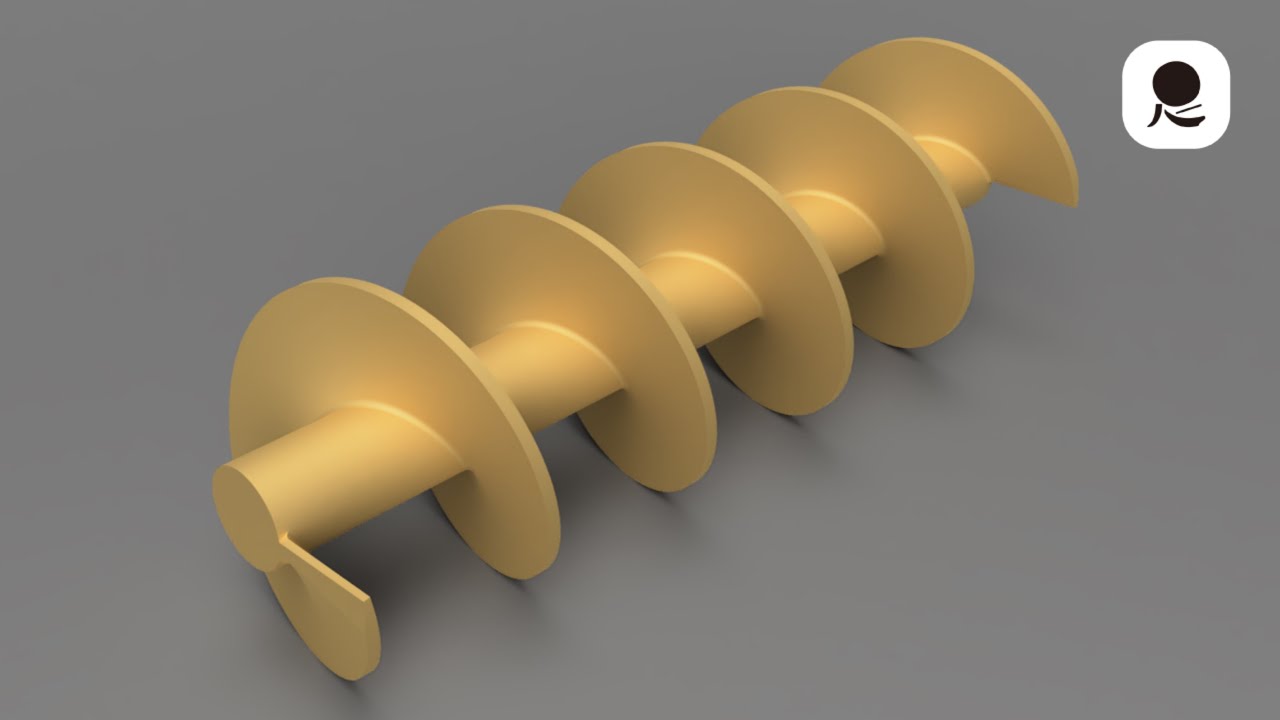 【立体設計通信17】Autodesk Fusion スクリューを作る Create a screw