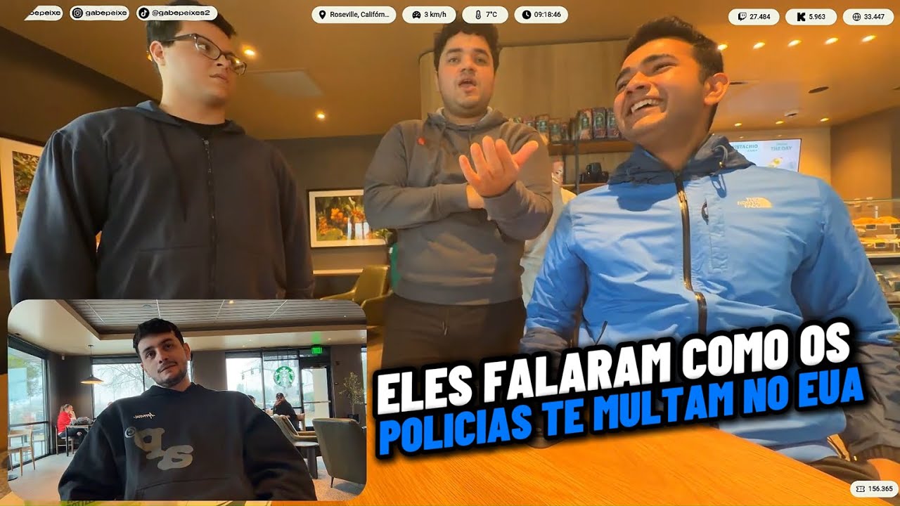 GABE ENCONTROU UM FÃ NA CALIFÓRNIA E ELE EXPLICOU SOBRE OS POLICIAS QUE TE PEGA CORRENDO DE CARRO