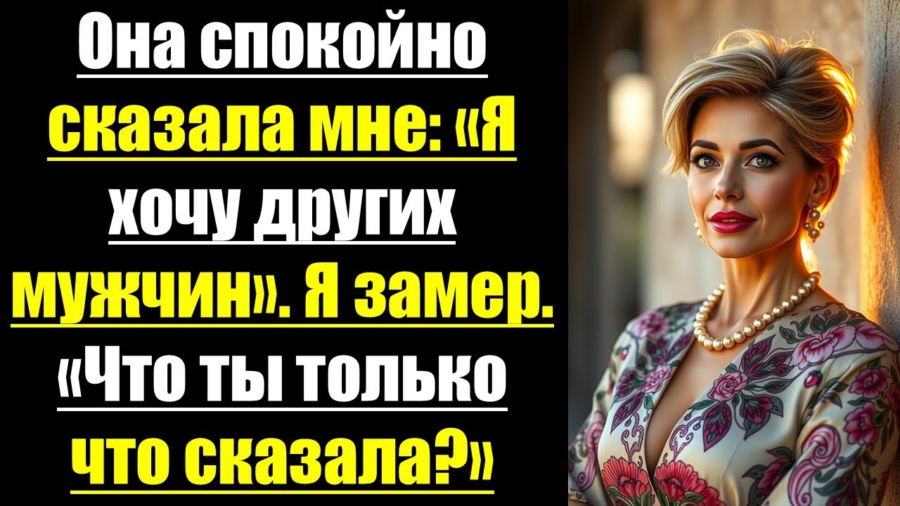 Она спокойно сказала мне: «Я хочу других мужчин». Я замер. «Что ты только что сказала?»#психология