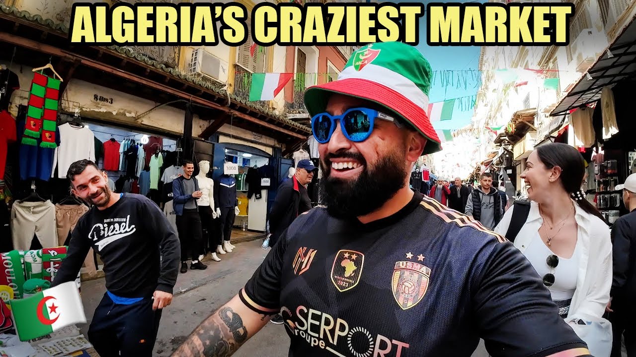 Сумасшедший рынок на футбольной аллее Алжира 🇩🇿