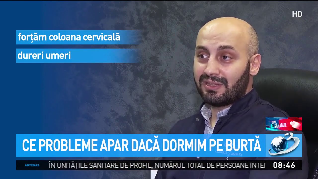 Care este poziţia greşită de somn, Dr Tarek Nazer medic ortoped