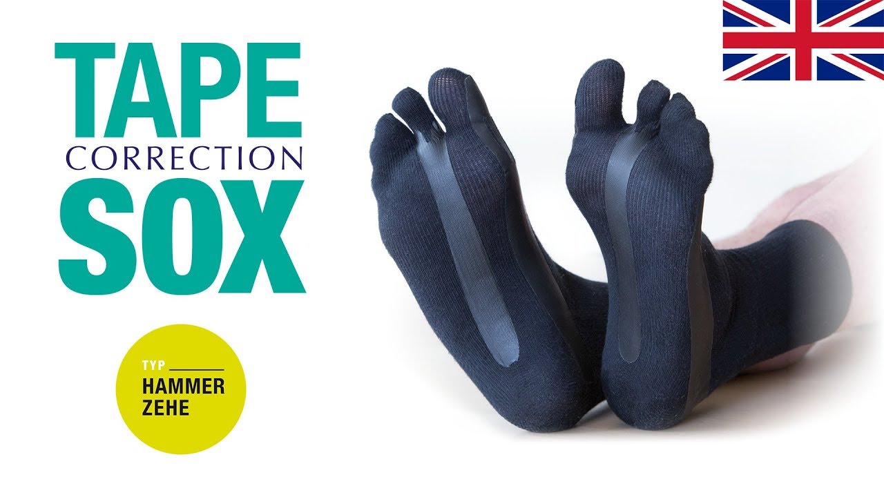COMPRESSANA TAPE SOX &ndash; Type hammer toes - Correction socks with kinesiological tapes