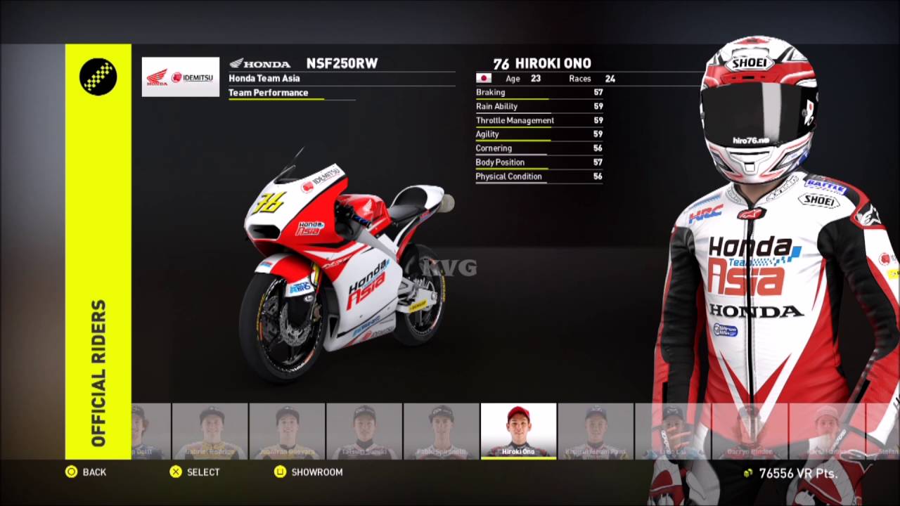 Valentino Rossi The Game - MotoGP 16 - All Bikes & Riders  | All Motorcycles - List (HD) [1080p]