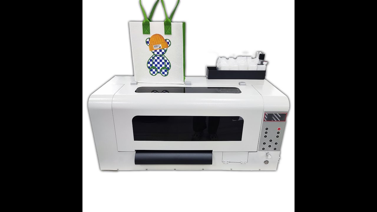 A3 small size DTF PET Film printer roll to roll 30cm xp600 with shaking oven for textile transfer