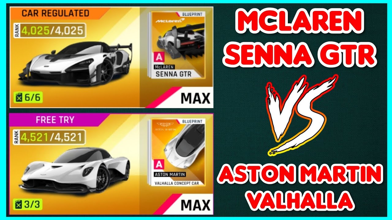 Asphalt 9 - McLaren Senna GTR vs Aston Martin Valhalla | Which is Better? 🤔