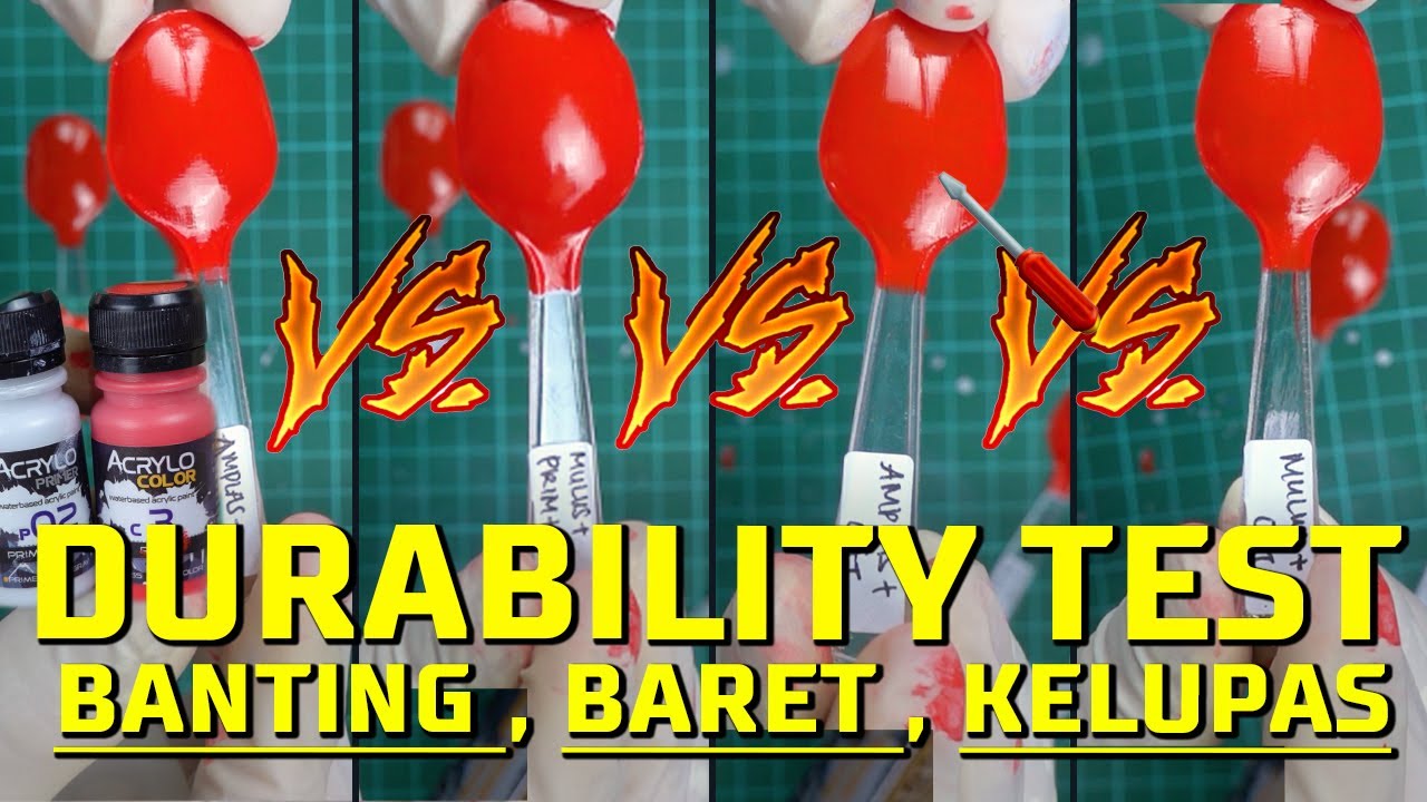Acrylo Durability Test - Primer Sebelum Ngecat Model Kit atau Gunpla Penting Gak?