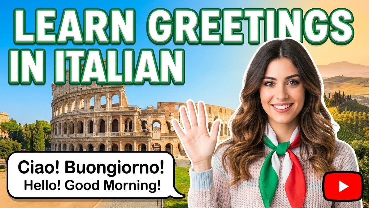 Essential Italian Greetings: Speak Like a Native from Day 1! | Study Italian for beginners A1