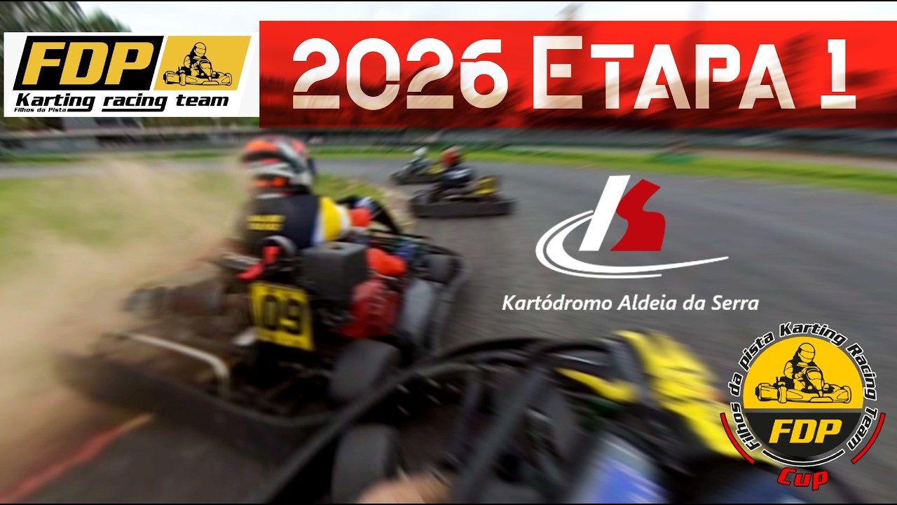OnBoard kart FDP Cup 2026 21-Fev - R1/10 - Aldeia da serra