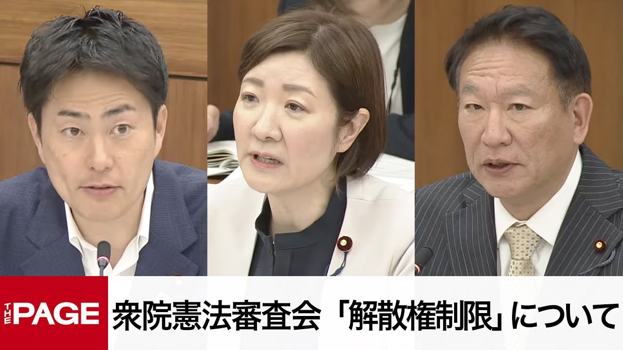 【国会中継】衆院憲法審査会　「解散権制限」について（2025年5月8日）