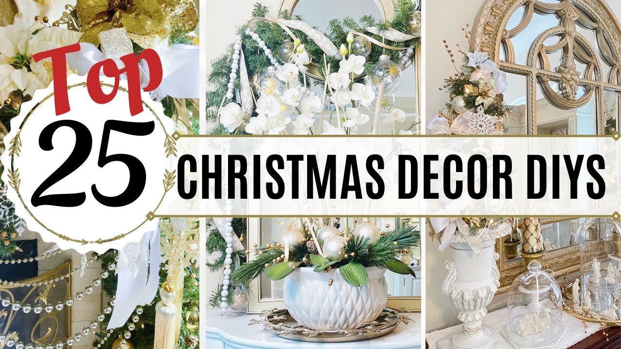 TOP 25 CHRISTMAS HOME DECOR DIYS! AMAZING Holiday Decorating Ideas!