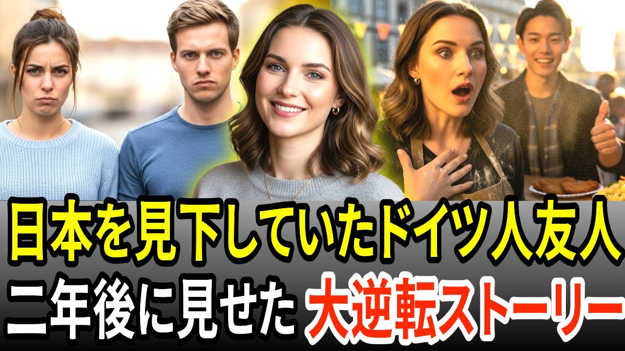 日本を見下していたドイツ人の友人たち、二年後ドイツ人嫁が見せた大逆転!!