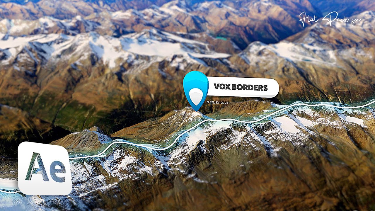 VOX 3D Map Borders Effect // Google Earth Studio & After Effects 2022