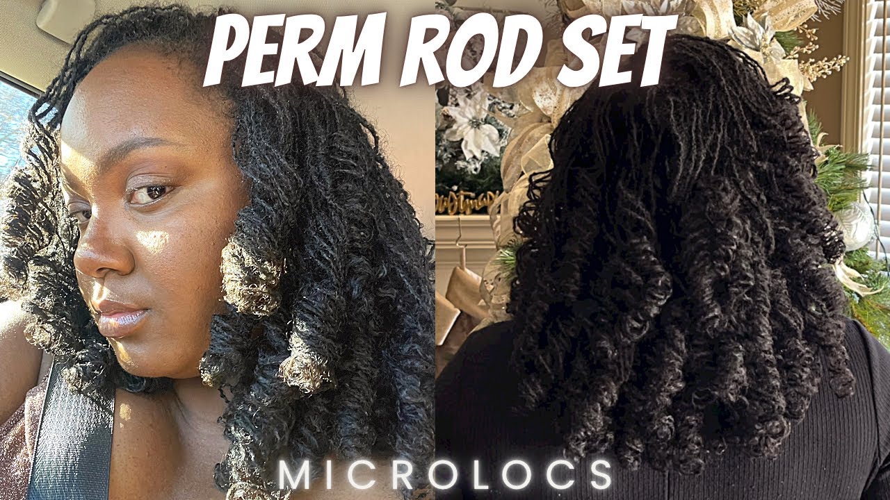 Perm Rod Set on Microlocks | Low Manipulation Style | Ft Hydratherma Naturals | Easy DIY | NaturalHY