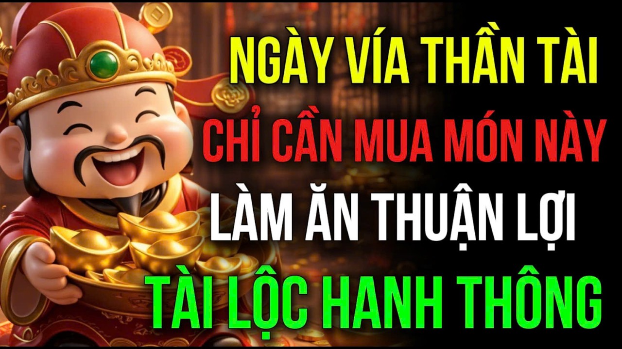 NGÀY VÍA THẦN TÀI, CHỈ CẦN MUA MÓN NÀY, GIA CHỦ LÀM AN THUẬN LỢI, Tài Lộc Hanh Thông
