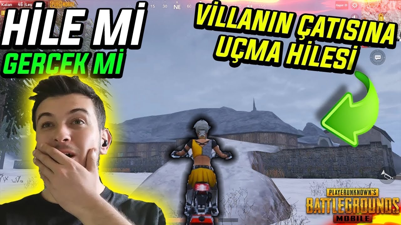 KİMSENİN BİLMEDİĞİ VİLLA ÇATISINA UÇMA HİLESİ ?HİLE Mİ GERÇEK Mİ ? PUBG Mobile