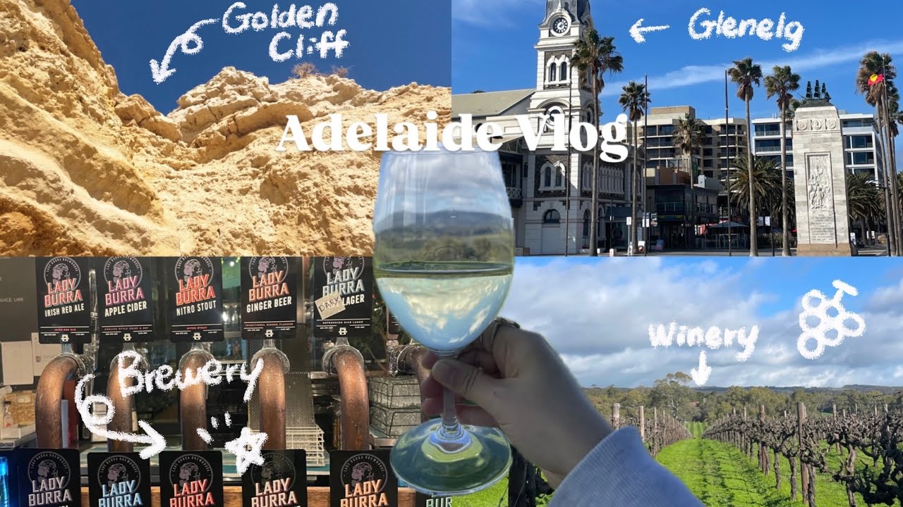【Adelaide VLOG】メルボルン発弾丸アデレード旅🍇🍺食べて飲んでリフレッシュ
