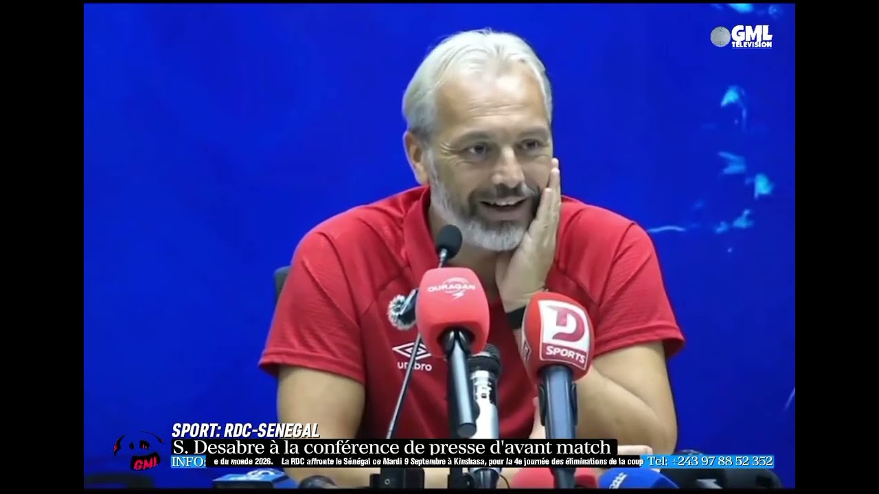 RDC-SENEGAL/ SEBASTIEN DESABRE À LA CONFÉRENCE DE PRESSE D'AVANT MATCH, EN INTÉGRALITÉ.