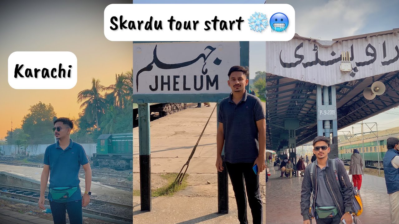 SKARDU TOUR STARTED 🥶 || KARACHI TO RAWALPINDI by Train || Day 1 or 2
