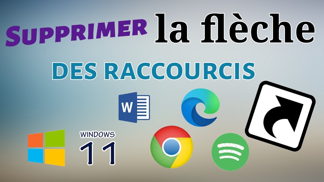 Supprimer la fl&egrave;che des raccourcis de Windows 11