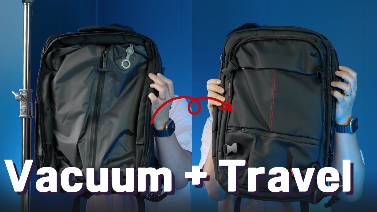 This Backpack Compresses Your Clothes Like Magic! | Airback Vacuum Travel Backpack Review