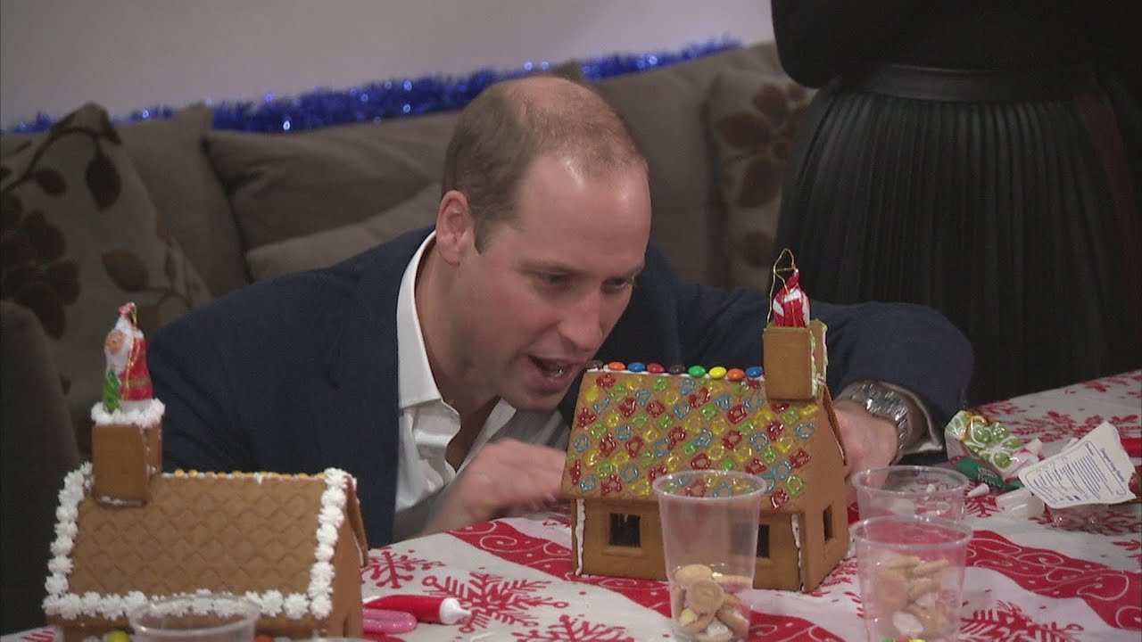 William, Kate and Harry join their charity for Christmas party
