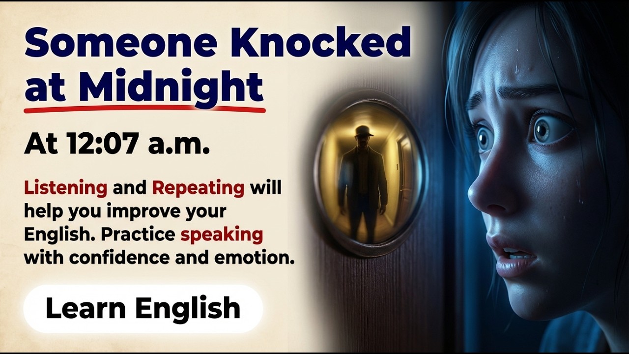My New Neighbor Knocked at Midnight | Shadowing English Story (B2–C1)