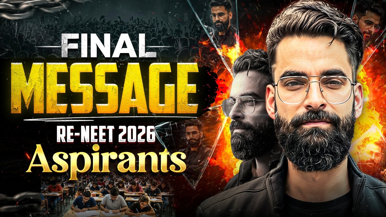 Last Video Before RE-NEET 2026 | Final Guidance, Motivation & Exam Day Strategy | Wassim Bhat
