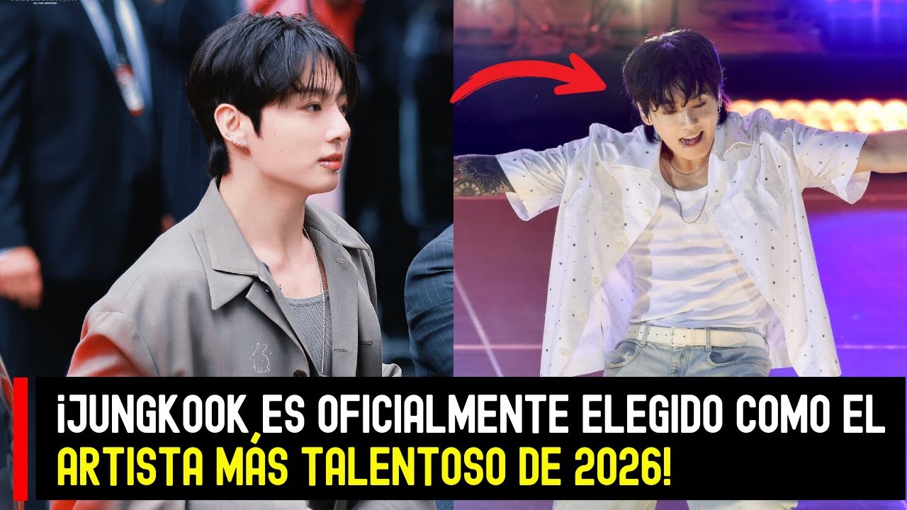 ¡Jungkook es oficialmente elegido como el artista más talentoso de 2026! #BTS #Jungkook
